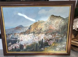Neogrády Antal (1944-) Taormina olaj festmény
