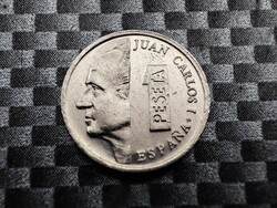 Spain 1 peseta, 1989