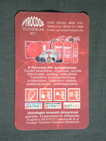 Kártyanaptár, Pyrocoop tűzvédelmi tűzoltó készülék Kft. , Cegléd  2009, (6)