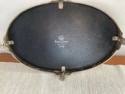 Silver-plated oval tray