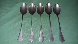 Antique large alpaca spoon set 5 pieces in one 20 cm / piece according to the pictures