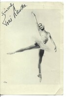 Toni Lander is a world famous Danish dancer, ballerina. Autograph, handwritten signature on a photo sheet