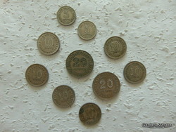 Malaysian Peninsula - borneo coins 10 lots!
