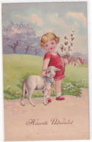 H:154 Easter antique greeting card 