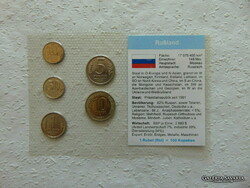 Russia 5 coins in blister