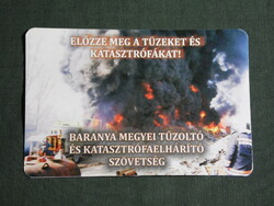 Kártyanaptár, Baranya megyei tűzoltó és katasztrófaelhárító szövetség Pécs, 2010,  (6)
