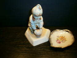 Zsolnay playing child figurine + gift