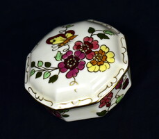 Zsolnay butterfly pattern porcelain bonbonier