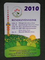 Card calendar, Pécs nature-friendly association, graphic designer, TV tower, event, 2010, (6)