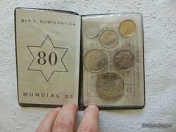 Series of coins of Spain 1980 in blister
