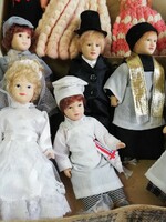 Porcelain doll collection retro vintage dolls