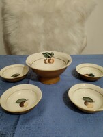 Baranovka Soviet Russian porcelain compote set