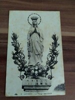 Régi vallásos francia képeslap,Lourdes