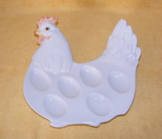 Hutschenreuther hen-shaped porcelain egg tray