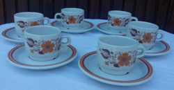Alföldi porcelain pan pattern coffee set, mocha set