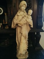 Szűz Mária gyermekével márvány szobor