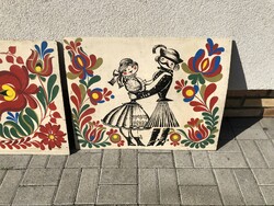 4 Hand-painted folk motifs painted on the pozdor