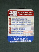 Card calendar, smaller size, mfk mecsek volleyball center, mecsek plaza Pécs, 2010, (6)