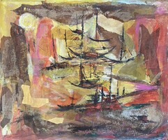 Bangladeshi painter Asma Kibria: sunset glory