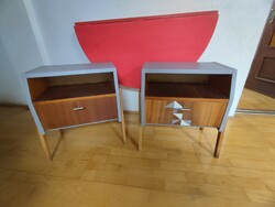 Pair of renovated mid-century bedside tables