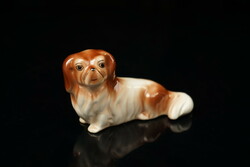 Retro drasche porcelain dog figure / dog statue / retro old palace pintsy