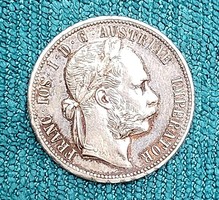 József Ferencz silver 1 florin 1879