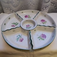 Herend tertia appetizer plate 1 large plate + 6 smaller plates