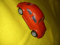 Retro record factory red volkswagen beetle flywheel toy car