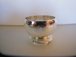 Egg cup - marked - 10 dkg! - English - silver-plated - 5 x 4 cm - flawless