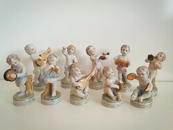 Old Austrian or German porcelain band figure 10 pcs