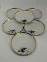 Raven house porcelain violet coffee cup plates!