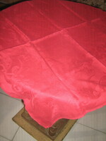 Beautiful cherry burgundy damask napkin tablecloth spreader
