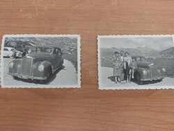 (K) old photos with oldtimer 2 pcs.