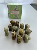 12 handmade. Jade cat figurine