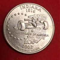 2002. USA commemorative quarter dollar (Indiana) (479)
