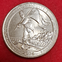 2016.  USA emlék negyed dollár (Folt Moutris) (815)