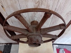 Old wheel, tire wheel for decoration, for creative purposes