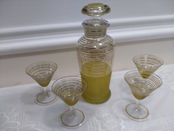 Cseh Bohemia Crystal cocktail vagy likőrös készlet
