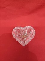 Polonia kristály bonbonier , szív alakú