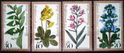 Bb573-6 / germany - berlin 1978 welfare : wildflowers stamp series postal clear