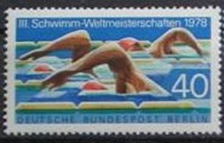 Bb571 / Germany - berlin 1978 swimming world cup stamp postal clear