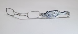 Silver lamp, glasses, cvicker decorated with enamel inlay