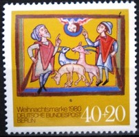 Bb633 / Germany - Berlin 1980 Christmas stamp postal clear