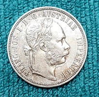 József Ferencz silver 1 florin 1886