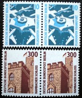 Bb798-9c2 / Germany - Berlin 1988 attractions ii. Stamp set in mail-clear horizontal pairs