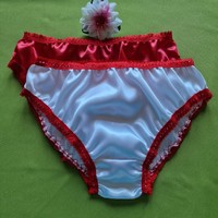 Fen48.5.3 - Women's underwear - 2 traditional style satin panties l/44-46