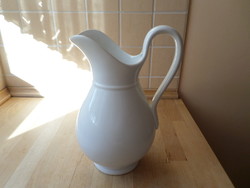 Antique Elbogen white porcelain water jug with spout 2 liters