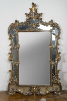 Neo-baroque gilded mirror