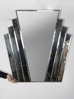 Art deco style fan-shaped mirror