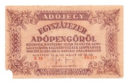 100.000    Adópengő    1946
